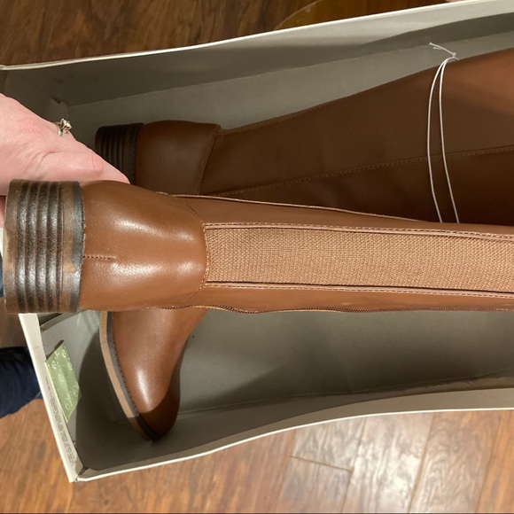 Brown Faux Leather Riding Boots A New Day NWOB - Picture 10 of 10